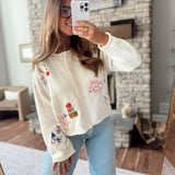 Ivory Mistletoe Moments Cardigan
