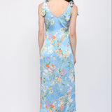 Blue Timeless in Bloom Midi Dress