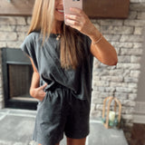 Acid Wash Black Seam Detailed Tank