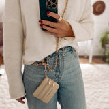 Gold Clip & Go Chain with Crossbody Carrier