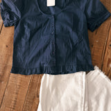 Navy Zephyra Blouse