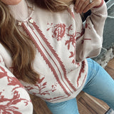 Rosewood Blossom Sweater