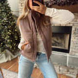 Style Expedition Cocoa Quilted Vest