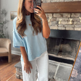Dream Blue Just Right Sweater Top