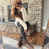 Brown Oiled Quiver Boots