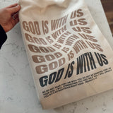 God Is With Us Oatmeal Crewneck