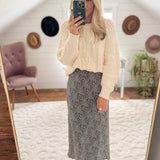 Black June Midi Skirt IN STORE