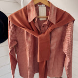 Rust Upper East Side Blouse