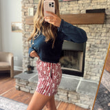 Maroon Bows and Goals Boxer Shorts