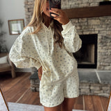 Cream Blossom Bliss Hoodie