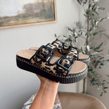 Leopard Jimenna Platform Sandals