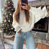 Cream Handloom Sweater