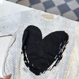 Snakeskin Heart Grey/Black Graphic Tee