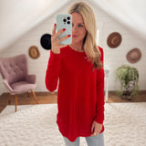 Glazed Cherry Flow Long Sleeve Top IN STORE