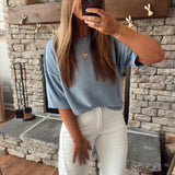 Blue Reno Sweater Tee