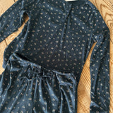 Navy Honey Bloom Top