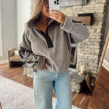 Gray Weekend Warmup Pullover