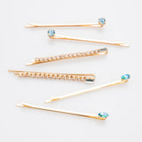 Aqua Harper Crystal Bobby Pin Set of 4