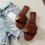 Camel Crossover Sandal