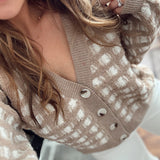 Taupe Freddie Cardigan