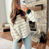 Cream & Gray Tundra Sweater