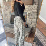 Taupe Roarcore Wide Leg Pants