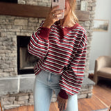 The Ivy Lane Striped Thermal Top
