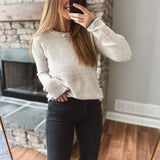 Clay & Cloud Striped Sweater