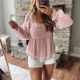 Blush Chasing Sunlight Blouse