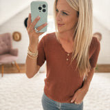 Sweet Sun Burlwood Shortsleeve Sweater