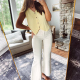 Butter Button Down Vest