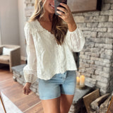 Cream Zella Blouse