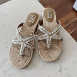 Sand Athina Beaded Flip Flops
