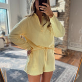 Yellow Glow Offset Raw Edge Set