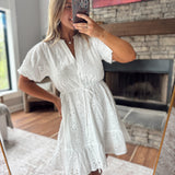 White Sunday Mesa Mini Dress