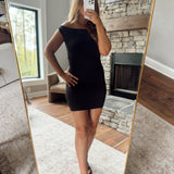Black Benton Bodycon Mini Dress