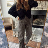 Liana Leopard Barrel Leg Jeans