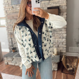 Blue Floral Talya Vest