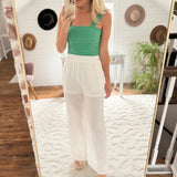 Refreshing Feels Off White Gauze Pants