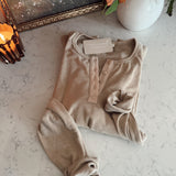 Taupe SoftForm Henley Long Sleeve