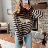 Dark Brown High Country Sweater