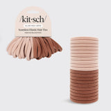 Elastic Hair Ties 20 Piece Set - Blush
