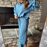 Get With It Paradise Blue Scuba Joggers