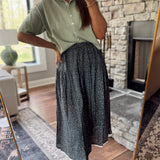 Dusky Petals Floral Printed Skirt