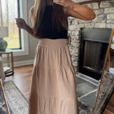 Dunewalk Smocked Waist Maxi Skirt