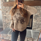 Light Tan Wild Rider Sweater