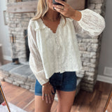 Cream Zella Blouse