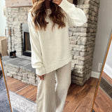 Whip Cream Oversized Roll Neck Sweater