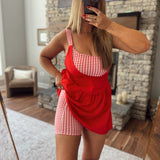 Red Twice As Nice Mini Dress