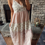 Frankie POL Light Pink Multi Print Midi